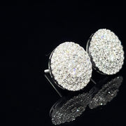 14k white gold Diamond Jumbo Earrings